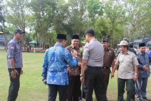 Kepala BNNK Aceh Tamiang Hadiri Apel Gelar Pasukan Siaga Bencana 2020